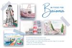 Postal divulgativa Un paseo por Baiona
